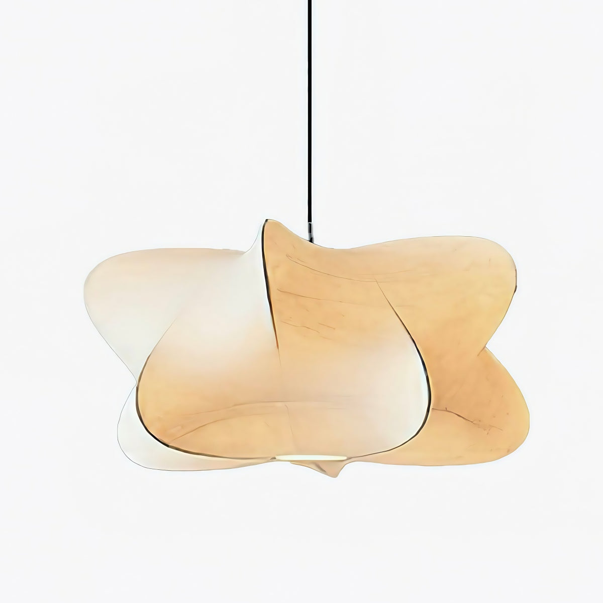 Modern Cirrus Cocoon Pendant Light – Silk Cloud Lamp in Wabi Sabi Style